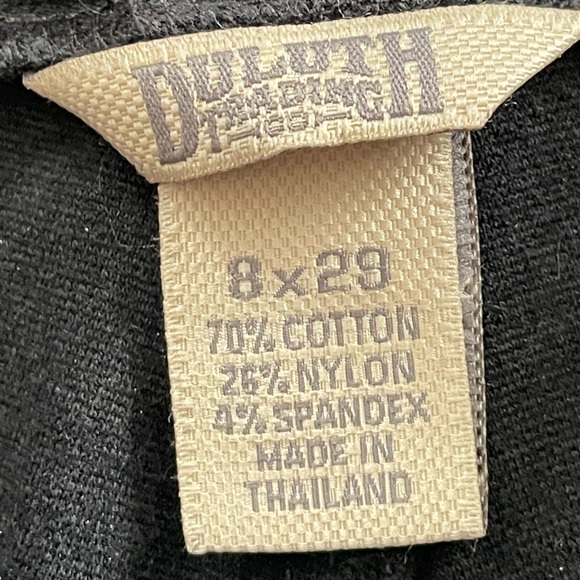 Duluth Trading Womens pants 8 active stretch black boot cut - Picture 6 of 6